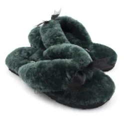UGG Fluff Flip Flop II Dark Green