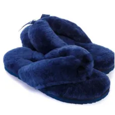 UGG Fluff Flip Flop II Navy Blue