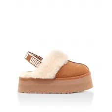UGG Funkette Suede Platform Chestnut