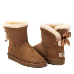 UGG Bailey Bow Mini Chestnut