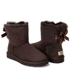 UGG Bailey Bow Mini Chocolate
