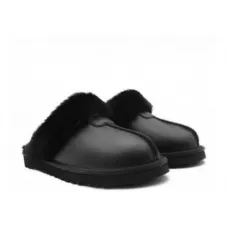 UGG Mens Slippers Scufette Metallic Black