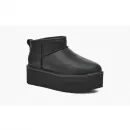 Купить UGG Classic Ultra Mini Platform Black Leather