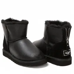 UGG Zip Mini Metallic Black