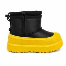 UGG Kids Mini Weather Hybrid Black Leather Summer