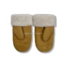 Купить UGG Варежки Кожаные Женские Коричневые