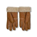 Купить UGG Перчатки Кожаные Женские Коричневые