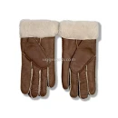 Купить UGG Перчатки Кожаные Женские Коричневые