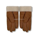 Купить UGG Перчатки Кожаные Женские Коричневые