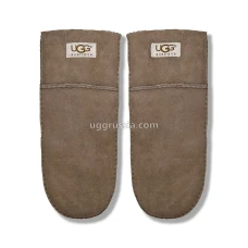 UGG Варежки Замшевые Женские Серые