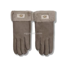 UGG Перчатки Замшевые Женские Серые