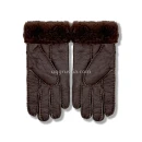 Купить UGG Перчатки Кожаные Мужские Коричневые