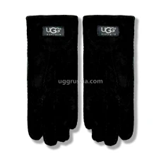 UGG Перчатки Замшевые Мужские Черные