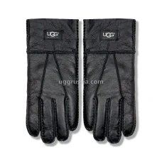 UGG Перчатки Кожаные Мужские Черные