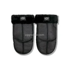 UGG Варежки Кожаные Мужские Черные