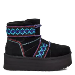 UGG Classic Mini II Braid Platform Black