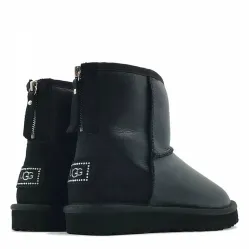 UGG Classic Mini Zip Metallic Black