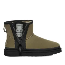 UGG Classic Mini Zipper Tape Logo Boot Burnt Olive