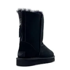 UGG Classic Short Zip Black (Без Камней)