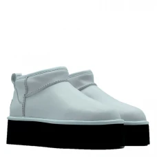 UGG Classic Ultra Mini Platform Leather White