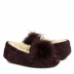 UGG Dakota Pom Pom Chocolate