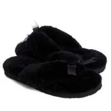 UGG Fluff Flip Flop II Black