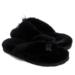 UGG Fluff Flip Flop II Black