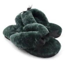 UGG Fluff Flip Flop II Dark Green