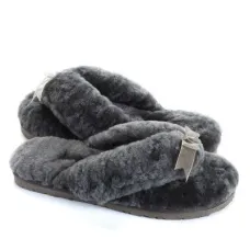 UGG Fluff Flip Flop II Grey