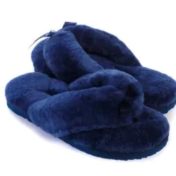 UGG Fluff Flip Flop II Navy Blue