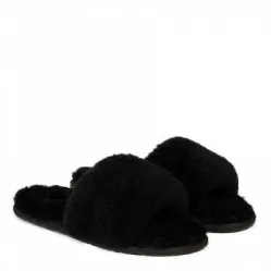 UGG Fluff Slide Slippers Black