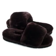 UGG Fluff Slide Slippers Chocolate