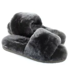 UGG Fluff Slide Slippers Grey