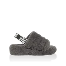 UGG Fluff Yeah Slide-Grey