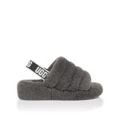 UGG Fluff Yeah Slide-Grey