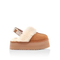 UGG Funkette Suede Platform Chestnut