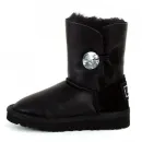 Купить UGG Kids Bailey Button Bling Metallic Black
