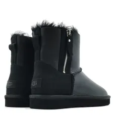 UGG Mens Classic Mini Double Zip Metallic Black