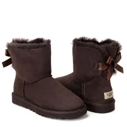 UGG Bailey Bow Mini Chocolate