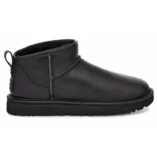 UGG Mens Classic Ultra Mini Leather Black