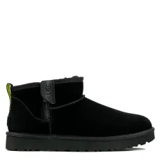 UGG Mens Classic Ultra Mini Zip Boot Black/Pearfect