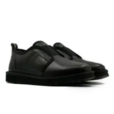 UGG Mens Slippers Flex Leather Black