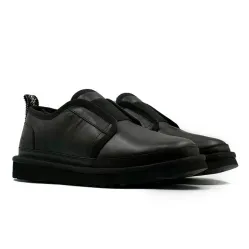 UGG Mens Slippers Flex Leather Black