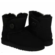 UGG Mini Bailey Button II Black