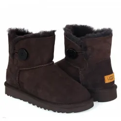 UGG Mini Bailey Button II Chocolate