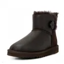 Купить UGG Mini Bailey Button Metallic Chocolate