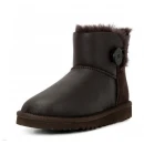 Купить UGG Mini Bailey Button Metallic Chocolate