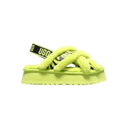 UGG W Disco Cross Slide Animalia Key Lime