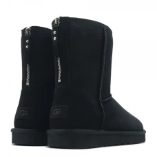 UGG Mens Classic Short Zip II Black