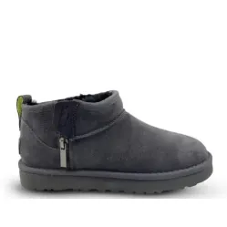 UGG Classic Ultra Mini Zip Boot Grey